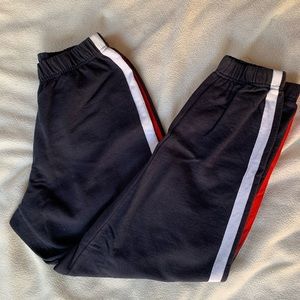 Brandy Melville Red-White Striped Sweatpants